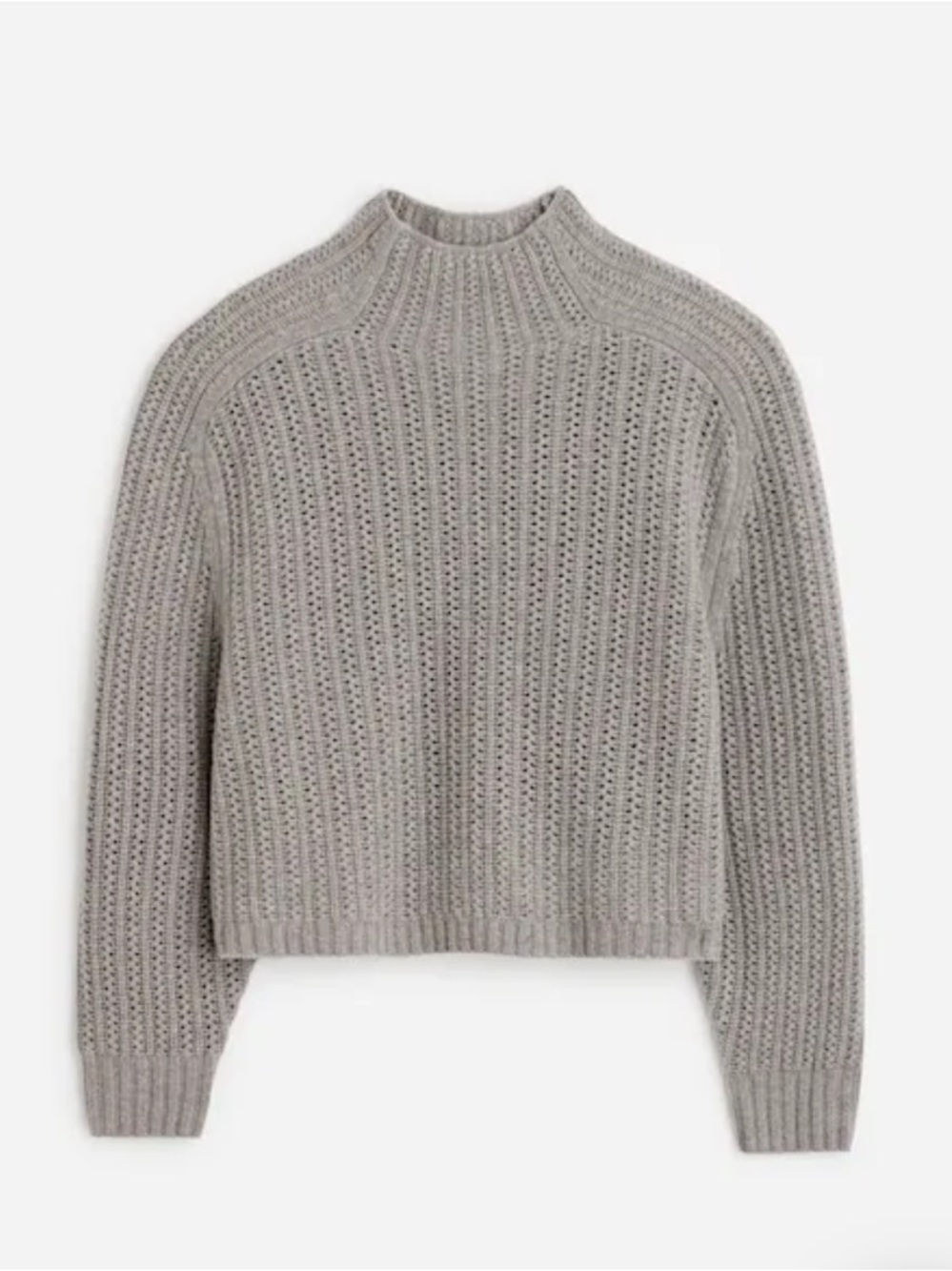 NWT Madewell Pointelle-Stitch Mockneck Sweater - L